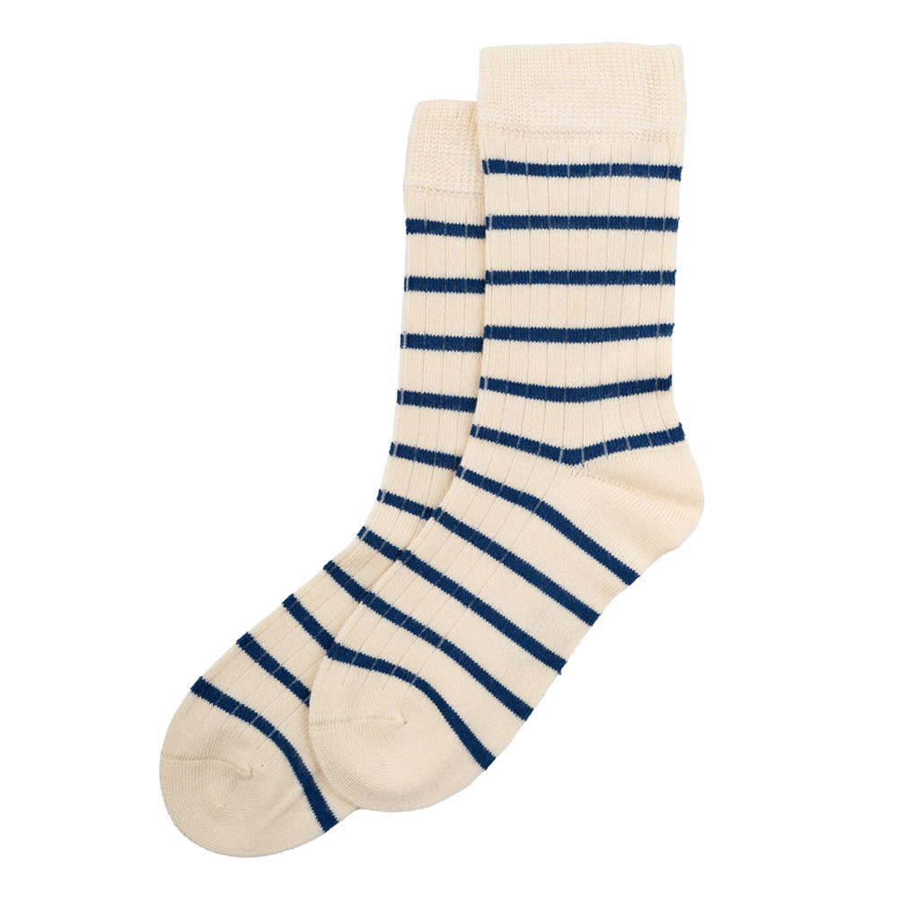 6661af2f20a54MP45_-_MiniPop_Bamboo_Socks_Stripe_-_Deep_Cobalt-Off_White_-_Extra_0 Bambus strømper (23-26) - Minipop