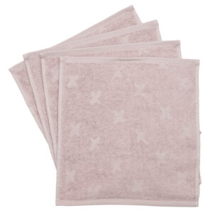 Organic 4-pak vaskeklude (One size) - Müsli by Green Cotton