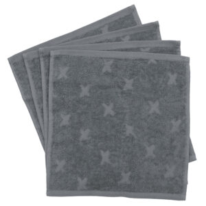 Organic 4-pak vaskeklude (One size) - Müsli by Green Cotton