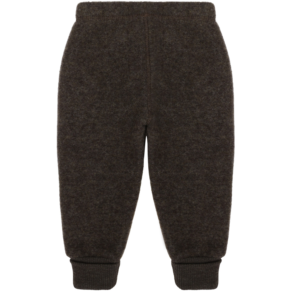 6666e80e1264550004NOOS_-_WOOL_Pants_-_Dark_Brown_Melange_-_Extra_1 Merinould fleecebukser (12 mdr/80 cm) - Mikk-line