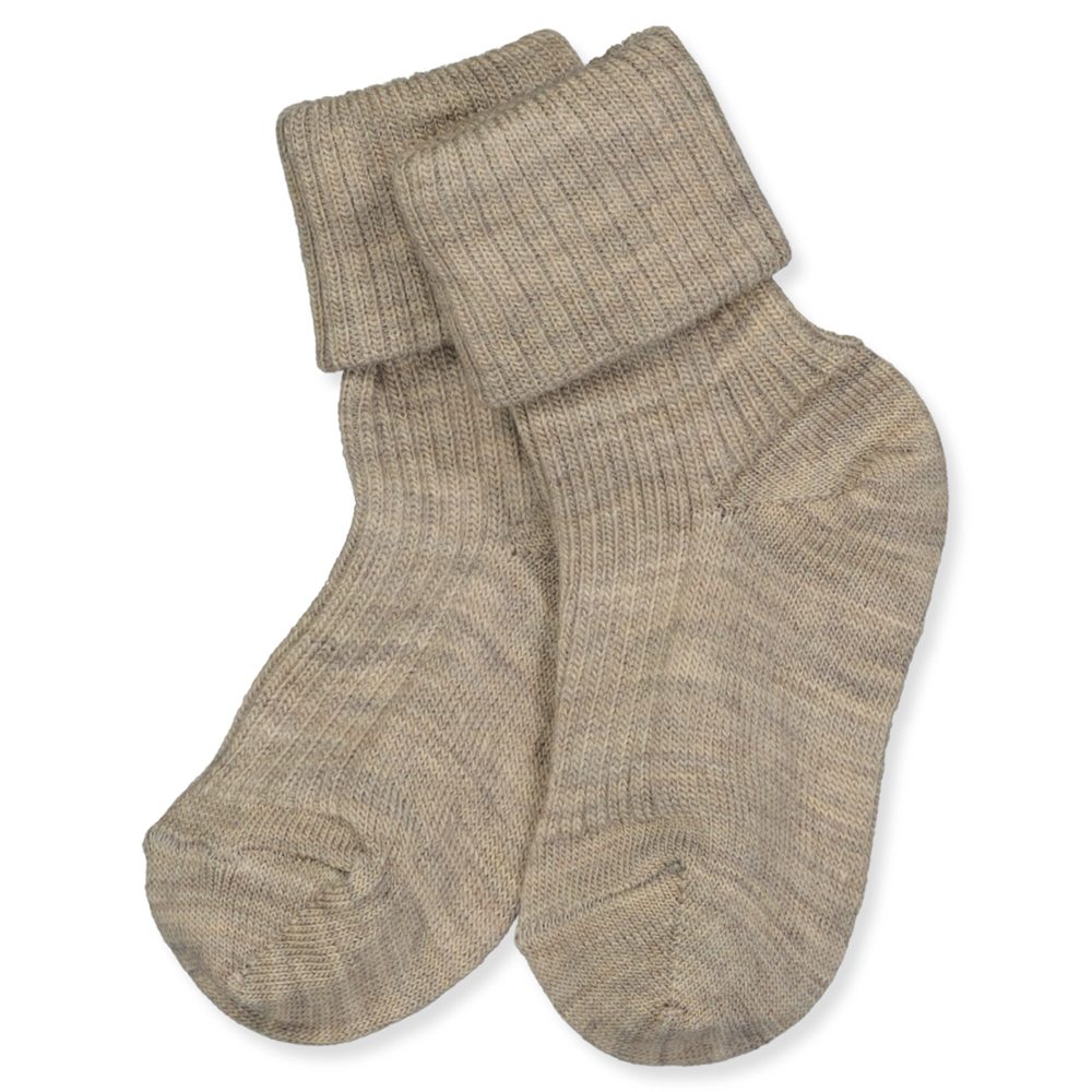 66bb1c2672b04589-489_-2_Front_website Light brown melange uld babystrømper (19-21) - Mp Denmark