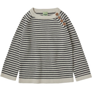 Stribet merinould striktrøje (90) - Fub