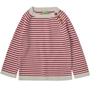 Stribet merinould striktrøje (90) - Fub