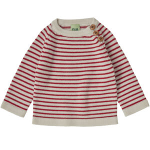 Stribet merinould striktrøje (18 mdr/86 cm) - Fub
