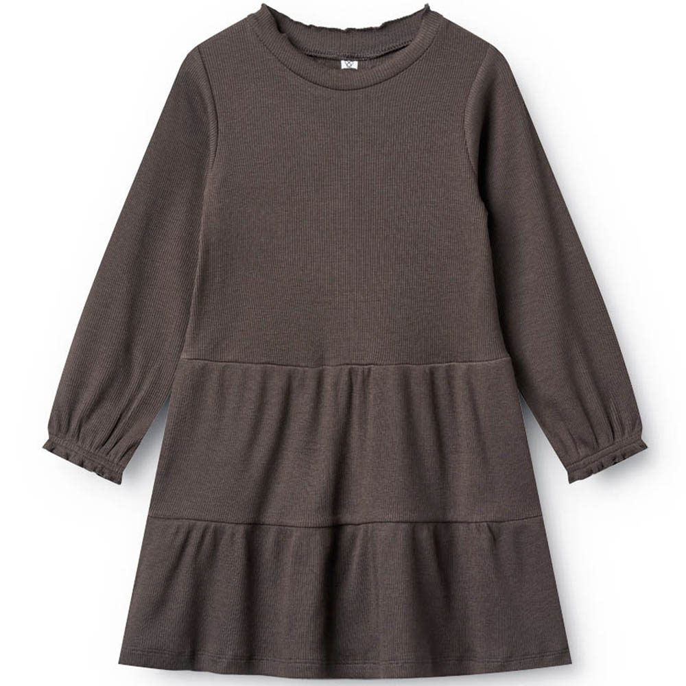 66e964e0945a0205-2024_Modena_Purple_Brown_Mel Modena kjole - modal rib (2 år/92 cm) - House of Kids