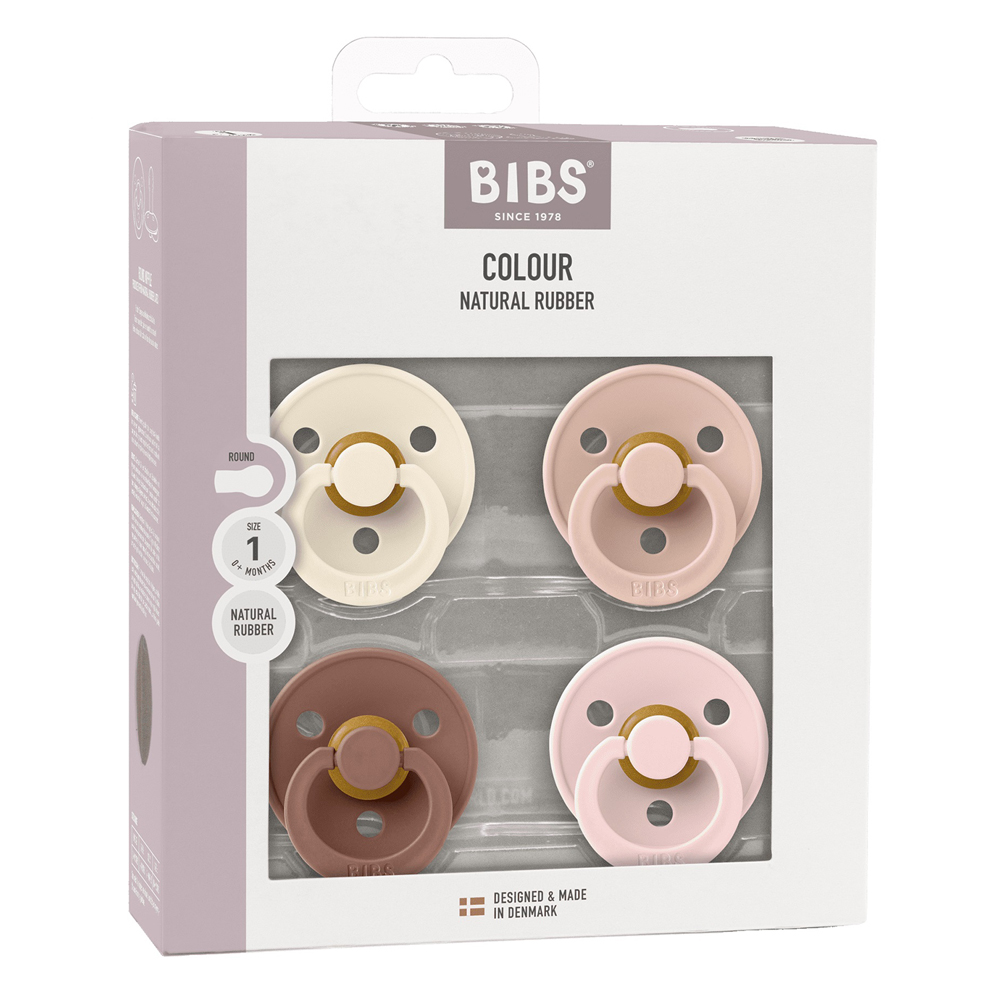 Colour Latex - 4-pak (Size 1 (0-6 mdr)) - Bibs