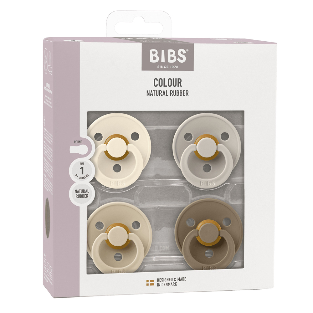 Colour Latex - 4-pak (Size 1 (0-6 mdr)) - Bibs