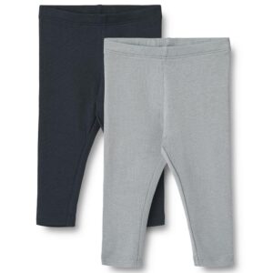 Maddy 2-pak rib leggings (12 mdr/80 cm) - Wheat