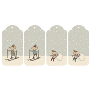 Julegavemærker - 12 stk. (One size) - Maileg