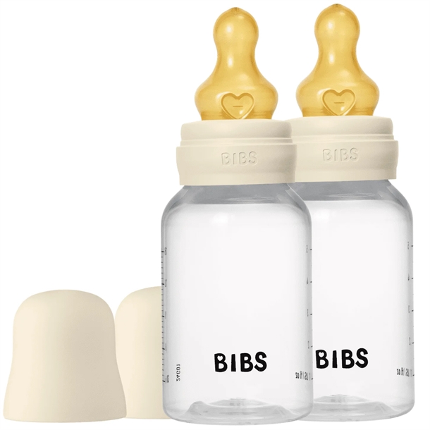 Bibs-Sutteflaske-2-pak-150-ml-Naturgummi-Ivory Bibs Sutteflaske - 2-pak - 150 ml - Naturgummi - Ivory - Bibs