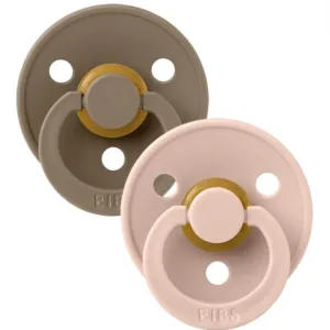 Bibs Sutter Colour Runde 2-pak Dark Oak & Blush - Bibs