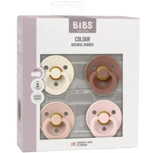 Bibs Sutter - Colour str. 2 - rund - 4-pak - Blush Mix - Bibs