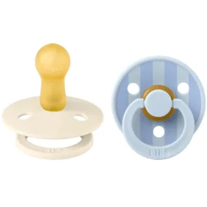 Bibs Sutter - Studio Colour str. 2 - rund - 2-pak - Baby Blue/Dusty Blue - Bibs