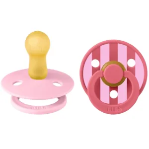 Bibs Sutter - Studio Colour str. 2 - rund - 2-pak - Baby Pink/Coral - Bibs