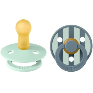 Bibs Sutter - Studio Colour str. 2 - rund - 2-pak - Nordic Mint/Petrol - Bibs