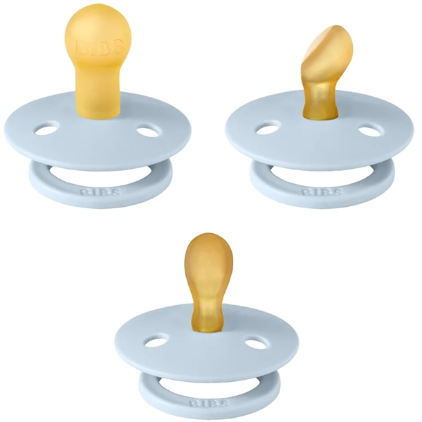 Bibs-Try-It-Collection-3-pak-Naturgummi-str-1-Baby-Blue Bibs Try It Collection 3-pak Naturgummi str. 1 - Baby Blue - Bibs