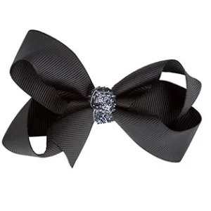 Bow's By Stær Sløjfe Sort m. Grå Glimmer - Bow's by Stær