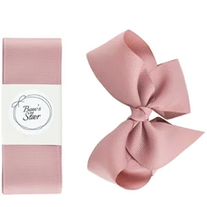 Bows By Stær dåbsbånd med sløjfe Antique Rose - Bow's by Stær