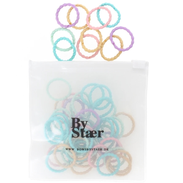 By-Staer-Mini-Haarelastik-Mix2 By Stær Mini Hårelastik - Mix 2 (50 stk.) - Bow's by Stær