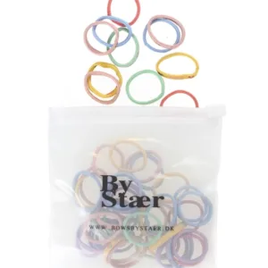 By Stær Mini Hårelastik - Mix 4 (50 stk.) - Bow's by Stær