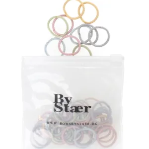 By Stær Mini Hårelastik - Mix 6 (50 stk.) - Bow's by Stær