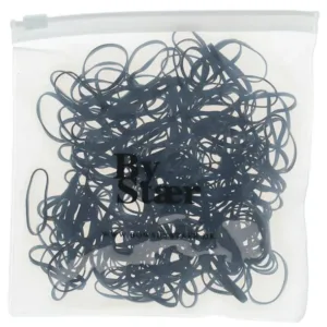 By Stær Silikoneelastikker Sort (200 stk.) - Bow's by Stær