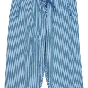Copenhagen Colors bukser - Striped Yarndyed Pants - Sharp Blue Stripe - Copenhagen Colors