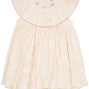 Copenhagen Colors kjole - Dusty Rose m. Cream Stripe - Hjerter - Copenhagen Colors