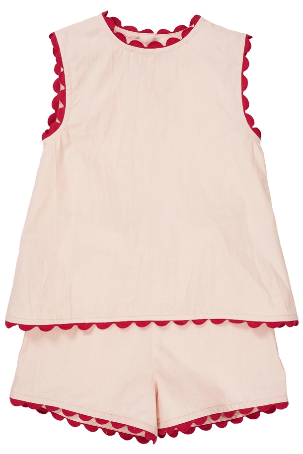 Copenhagen-Colors-saet-bluse-shorts-Dusty-Rose Copenhagen Colors sæt - bluse & shorts - Dusty Rose Comb. - Copenhagen Colors