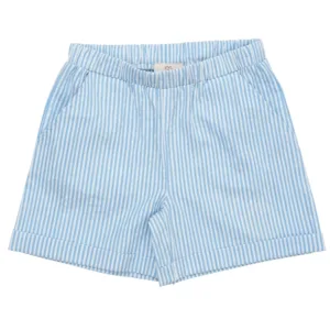 Copenhagen Colors shorts - Seersucker - Sky Blue m. Cream Stripe - Copenhagen Colors