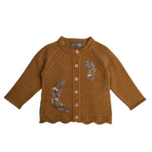 Elna cardigan - Golden brown / 86 - Hanevild