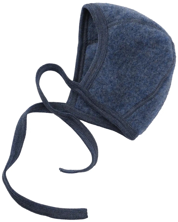 Engel-Hue-Uld-Baby-Bonnet-Blue-Melange Engel Hue - Uld - Baby Bonnet Blue Melange - Engel