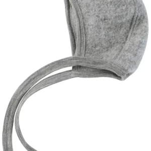 Engel Hue - Uld - Baby Bonnet Light Grey Melange - Engel