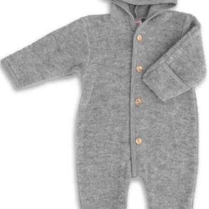 Engel Ulddragt Light Grey Melange - Hætte/ombuk - Engel