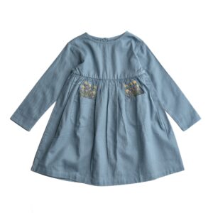 Erika kjole - kjole til piger - doveblue / 86/92 - Hanevild