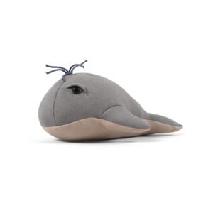 Bamse 30 cm - Willie the whale Grey - Filibabba