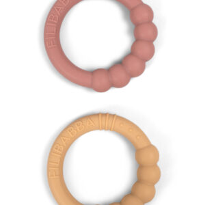 Silikone bidering 2-pak - Vintage Rose - Filibabba