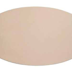 Skridsikkert stoleunderlag i genanvendt PU-læder - Warm Grey - Filibabba