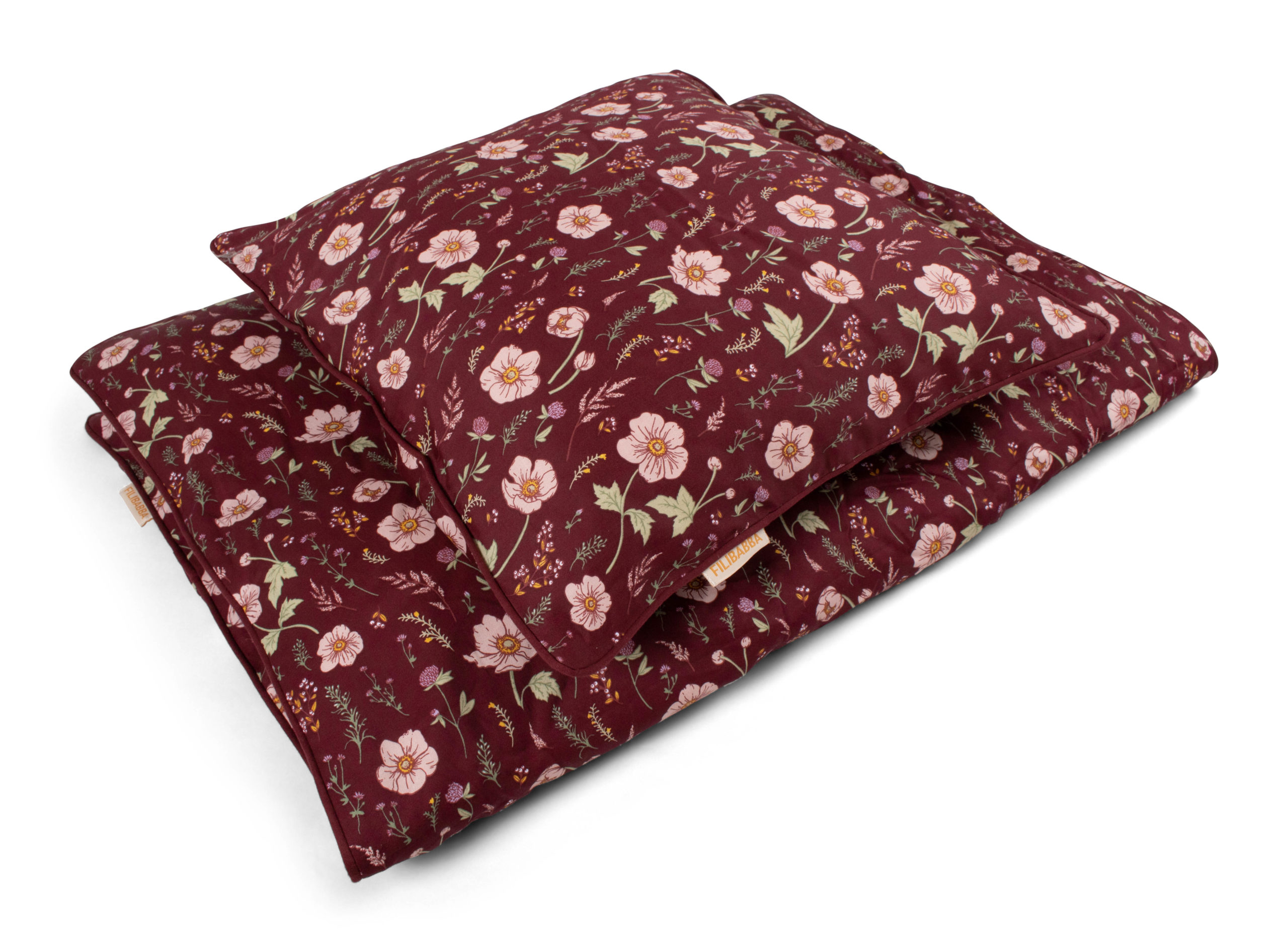 FI-02192_1-scaled Baby sengetøj GOTS (70x100 cm) - Fall Flowers - Filibabba