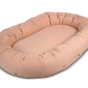 Babynest 2. generation broderet Cool Summer design Frappé - Filibabba