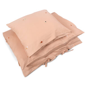 Baby sengetøj GOTS (70x100 cm)  Broderet Cool Summer  Frappé - Filibabba