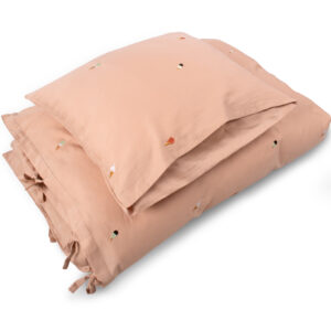 Junior sengetøj GOTS (100x140 cm)  Broderet Cool Summer  Frappé - Filibabba