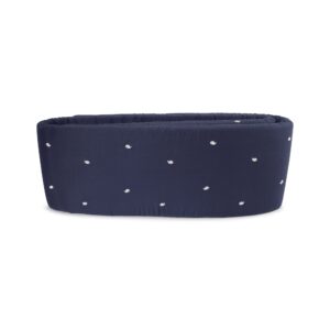 Sengerand - broderet Hvalen Christian design - Midnight - Filibabba