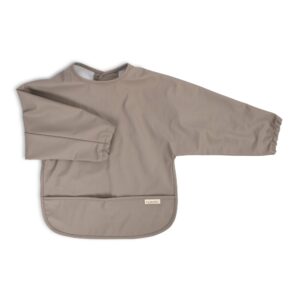 Hagesmæk m. ærmer - Warm Grey - Filibabba