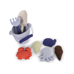 Silikone strandsæt - Blue Mix - Filibabba