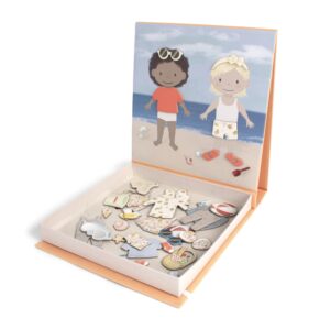 Magnetisk spil - Påklædningsfigurer - En dag på stranden - Filibabba