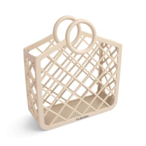 Strandtaske i silikone - Whitecap Grey - Filibabba