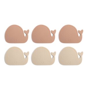 Skridsikre mini bademåtter 6 stk. - Hvaler - Rose Mix - Filibabba