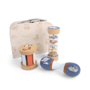 Legekuffert - Mit første sanselegetøj i træ - Filibabba