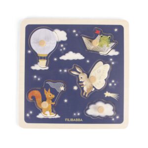 Sanse-puslespil i træ - Little Adventurers - Filibabba